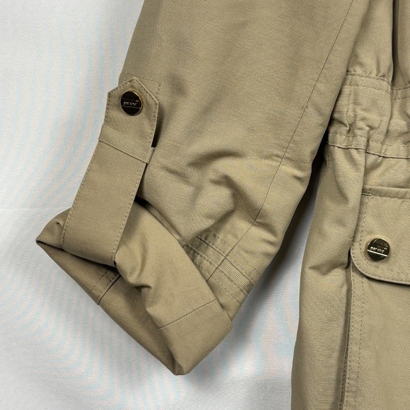 Marks & Spencer PerUna Women Hooded Trench coat US Sz 6 UK Sz 10 Body Sensor Tan - Picture 4 of 16